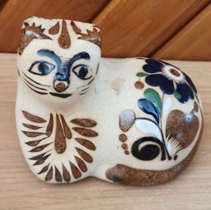 Vintage Tonalá Pottery Cat